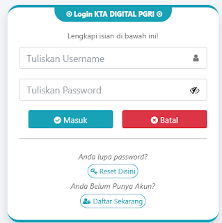 Register PGRI Telanaipura - Persatuan Guru Republik Indonesia Cabang Telanaipura